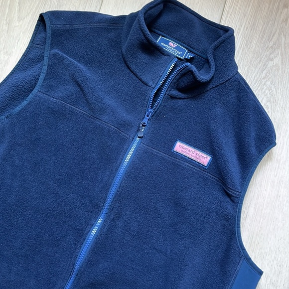 Vineyard Vines Other - Vineyard Vines Men’s Navy Blue Fleece Vest Size XT